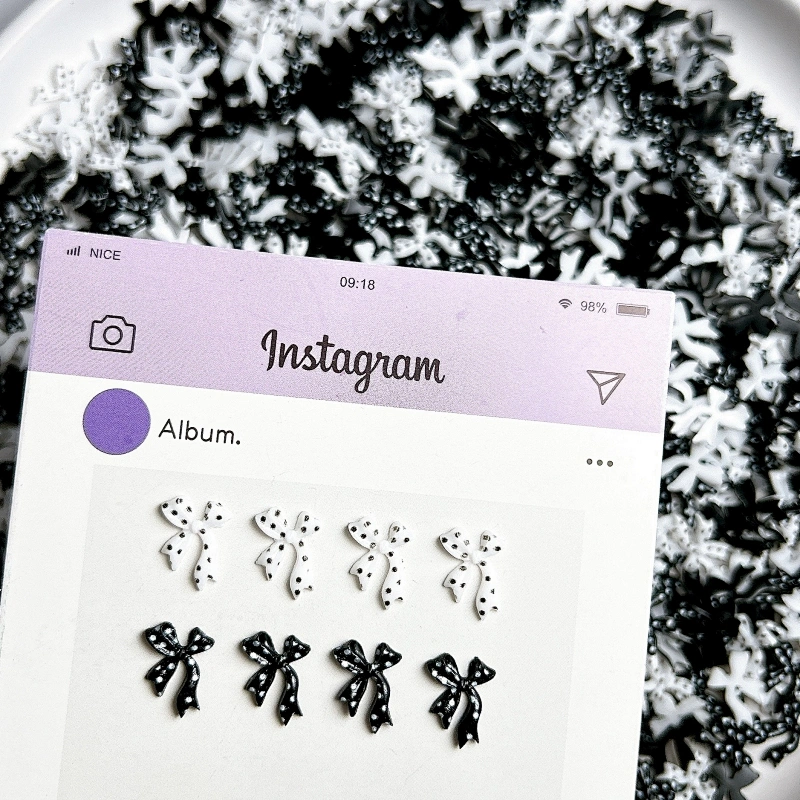 Hot Sale Black and White Polka Dot Hair Bow